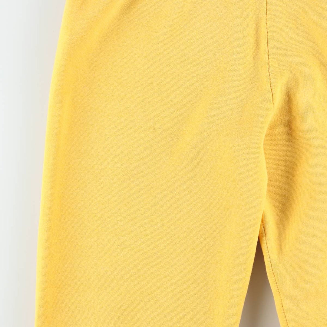 90'S Russell sweatpants, made in USA, men's size L, vintage polyester yellow type Vintage Second Hand