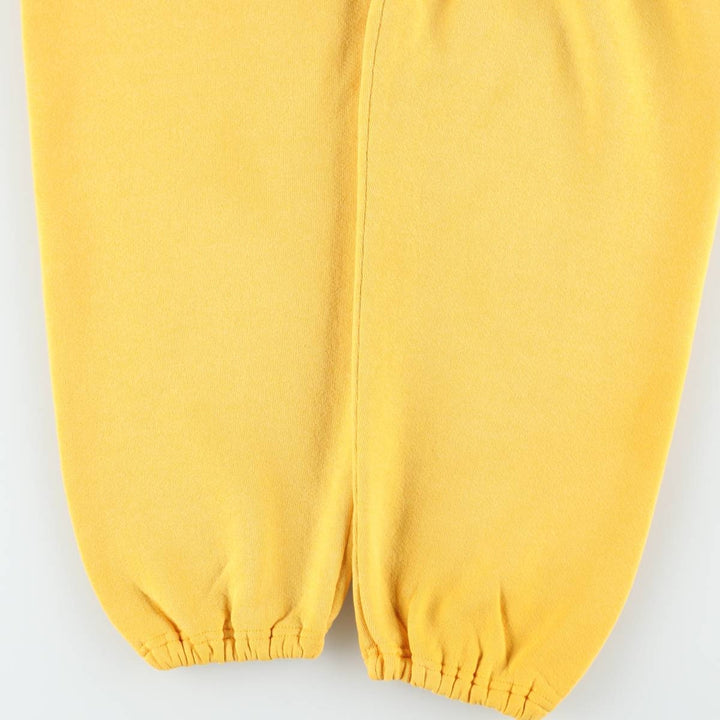 90'S Russell sweatpants, made in USA, men's size L, vintage polyester yellow type Vintage Second Hand