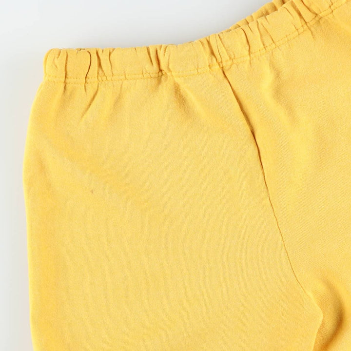 90'S Russell sweatpants, made in USA, men's size L, vintage polyester yellow type Vintage Second Hand