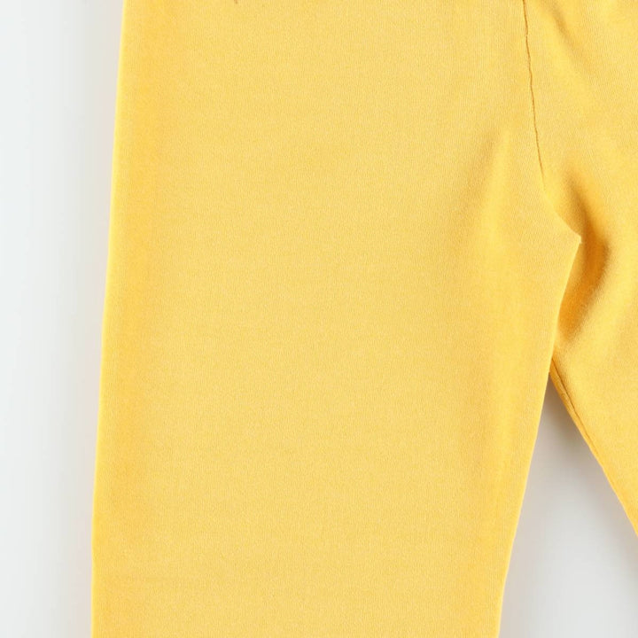 90'S Russell sweatpants, made in USA, men's size L, vintage polyester yellow type Vintage Second Hand