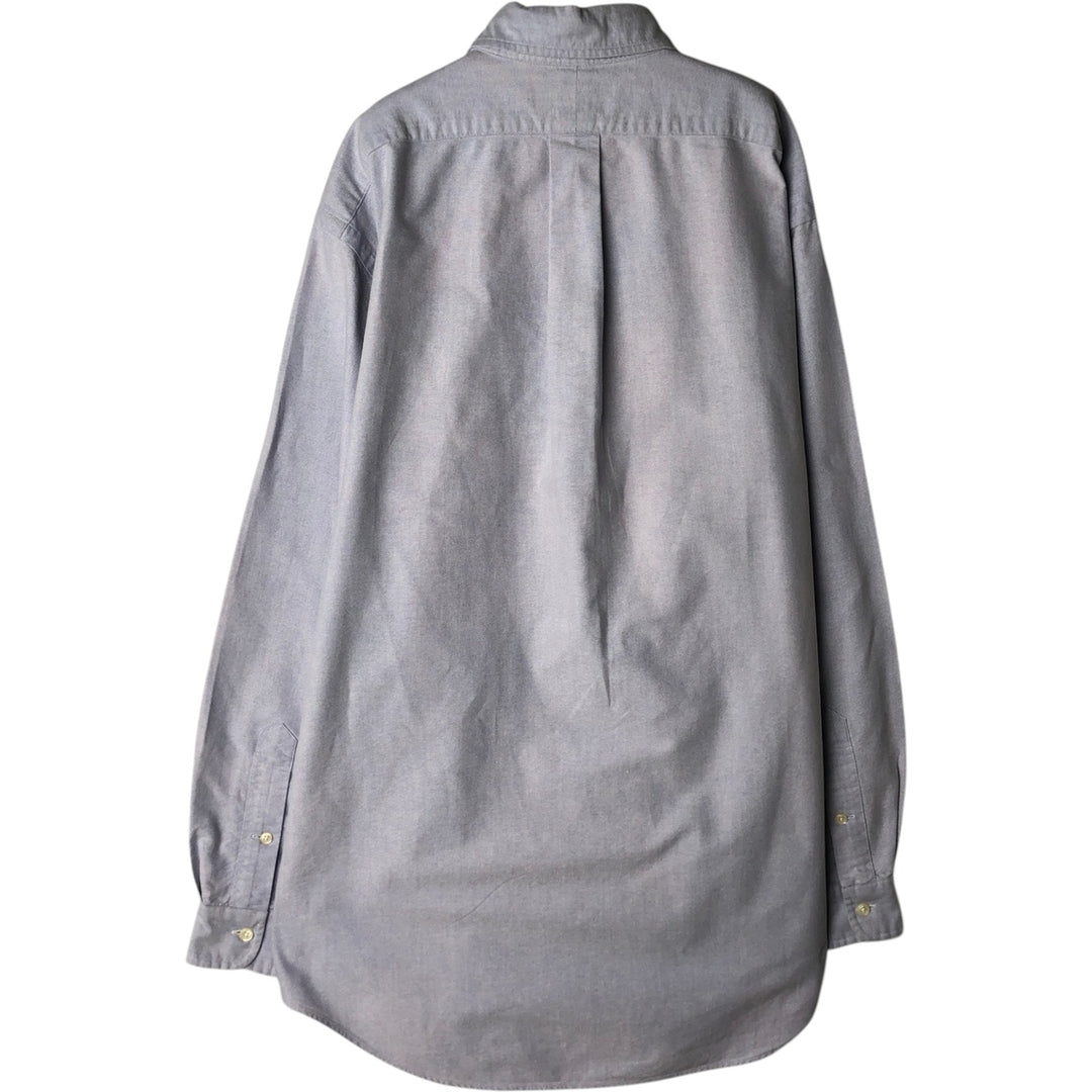 Ralph Lauren YARMOUTH long sleeve button down shirt, men's size M cotton blue type Vintage Second Hand