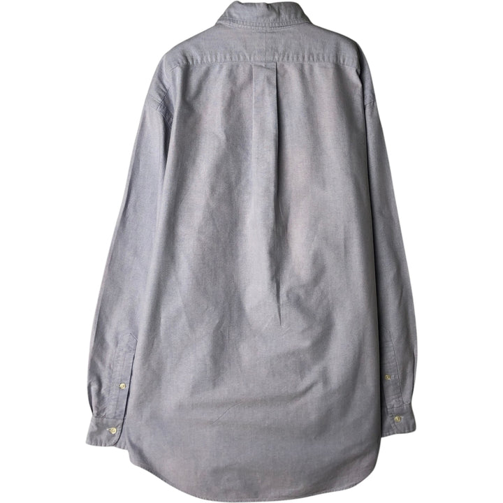 Ralph Lauren YARMOUTH long sleeve button down shirt, men's size M cotton blue type Vintage Second Hand