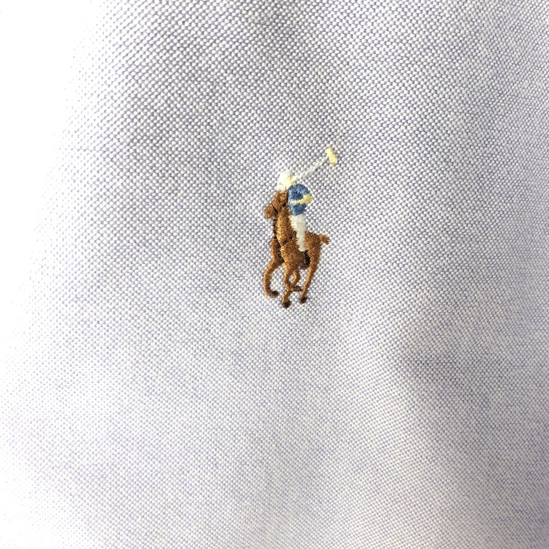 Ralph Lauren YARMOUTH long sleeve button down shirt, men's size M cotton blue type Vintage Second Hand