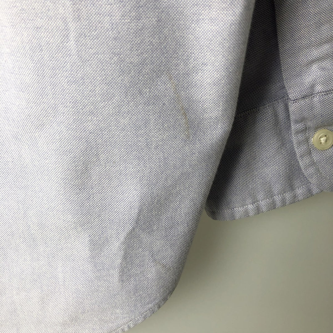 Ralph Lauren YARMOUTH long sleeve button down shirt, men's size M cotton blue type Vintage Second Hand