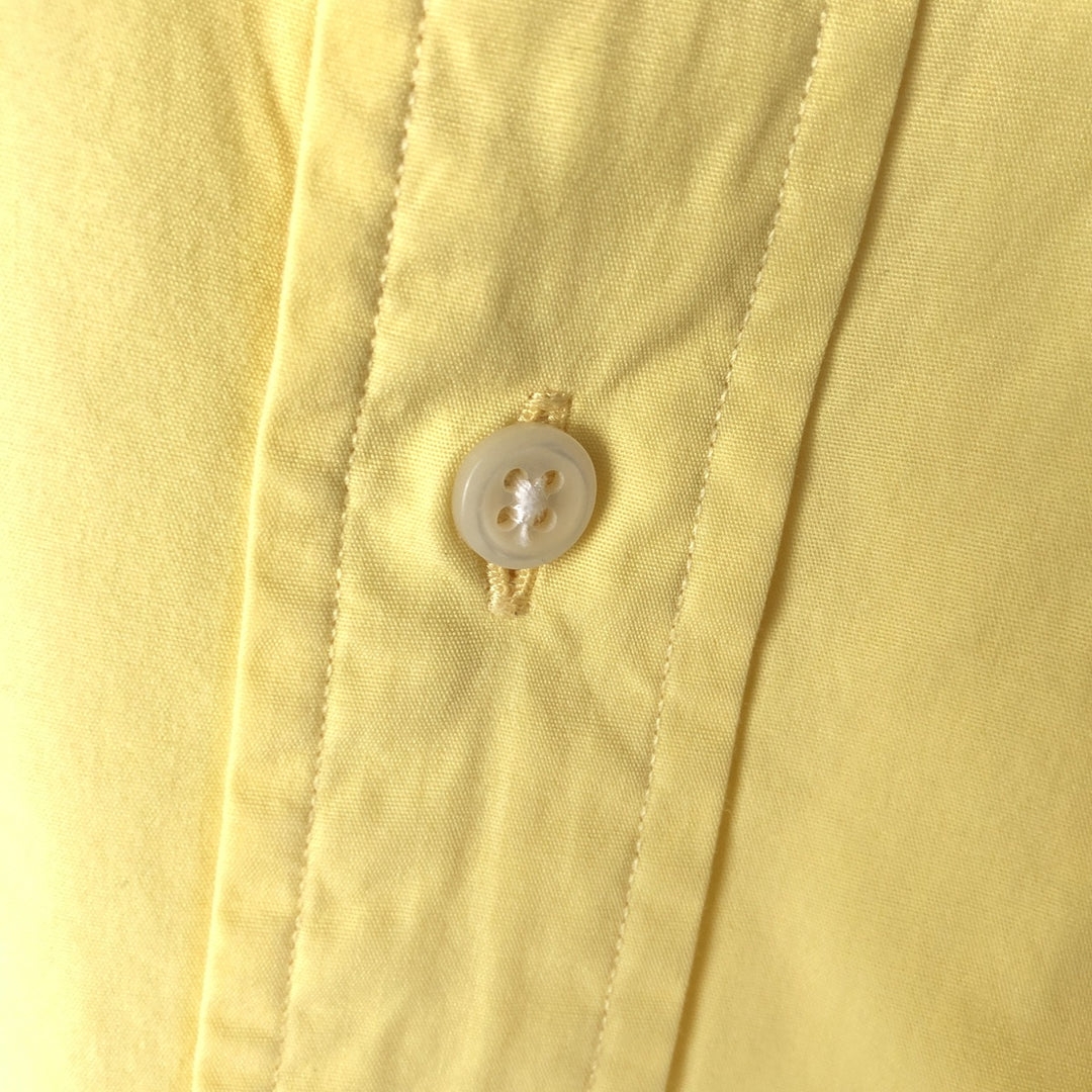 Ralph Lauren YARMOUTH long sleeve button down shirt, men's XL size cotton yellow type Vintage Second Hand