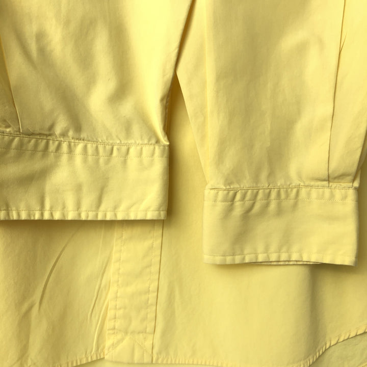 Ralph Lauren YARMOUTH long sleeve button down shirt, men's XL size cotton yellow type Vintage Second Hand