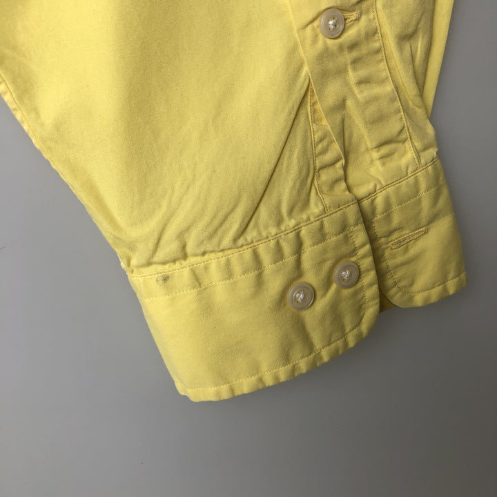 Ralph Lauren YARMOUTH long sleeve button down shirt, men's XL size cotton yellow type Vintage Second Hand