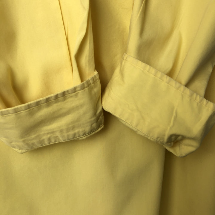 Ralph Lauren YARMOUTH long sleeve button down shirt, men's XL size cotton yellow type Vintage Second Hand