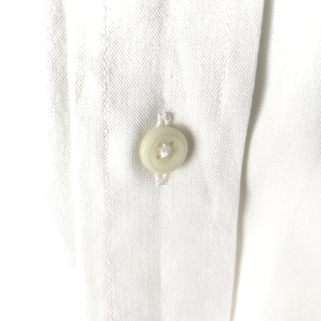 Ralph Lauren long-sleeved button-down shirt, men's size M (approx.) cotton white type Vintage Second Hand