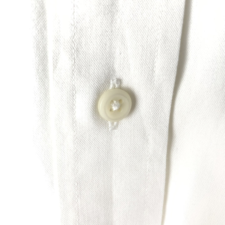 Ralph Lauren long-sleeved button-down shirt, men's size M (approx.) cotton white type Vintage Second Hand