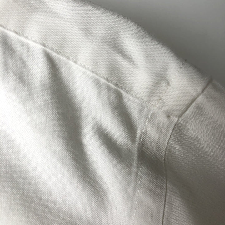 Ralph Lauren long-sleeved button-down shirt, men's size M (approx.) cotton white type Vintage Second Hand