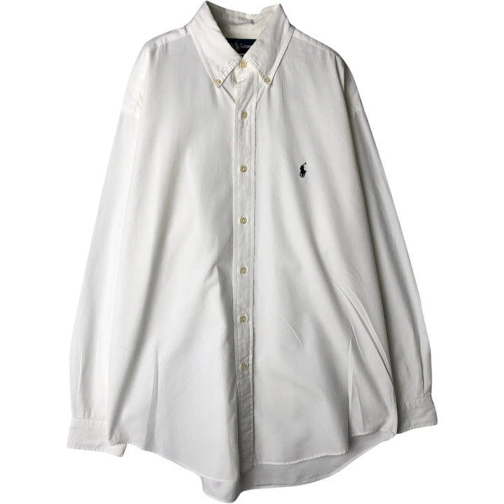 Ralph Lauren BLAKE long sleeve button down shirt, men's size M cotton white type Vintage Second Hand