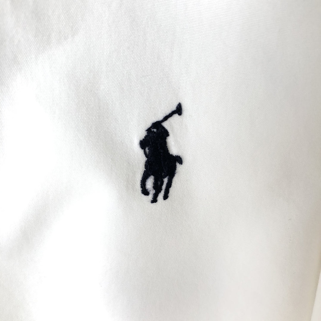 Ralph Lauren BLAKE long sleeve button down shirt, men's size M cotton white type Vintage Second Hand