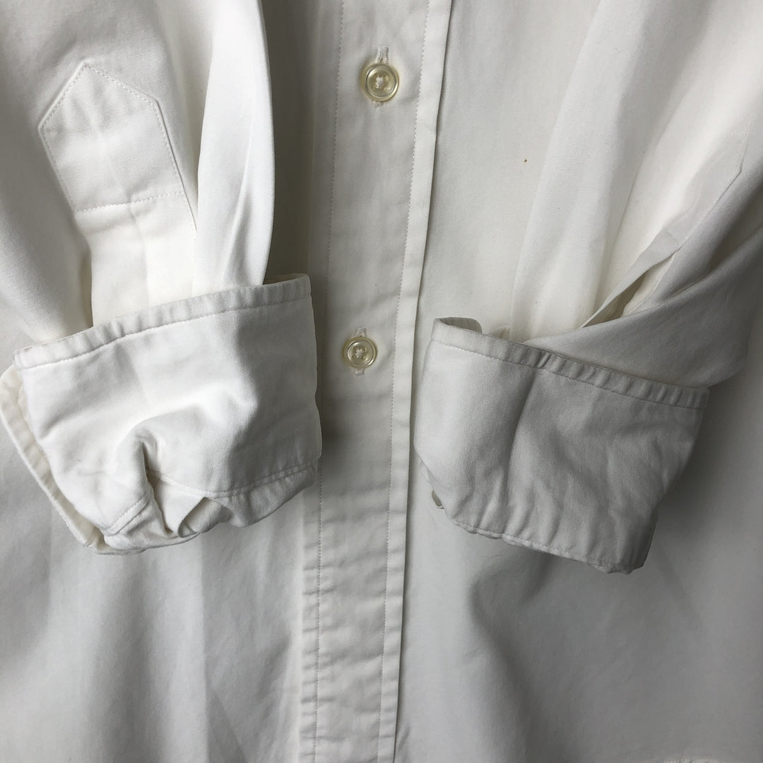 Ralph Lauren BLAKE long sleeve button down shirt, men's size M cotton white type Vintage Second Hand