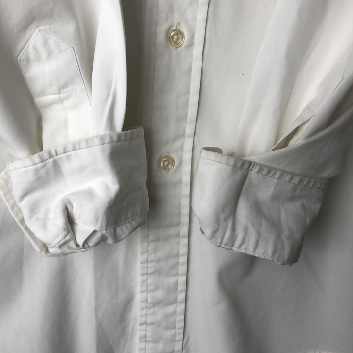 Ralph Lauren BLAKE long sleeve button down shirt, men's size M cotton white type Vintage Second Hand