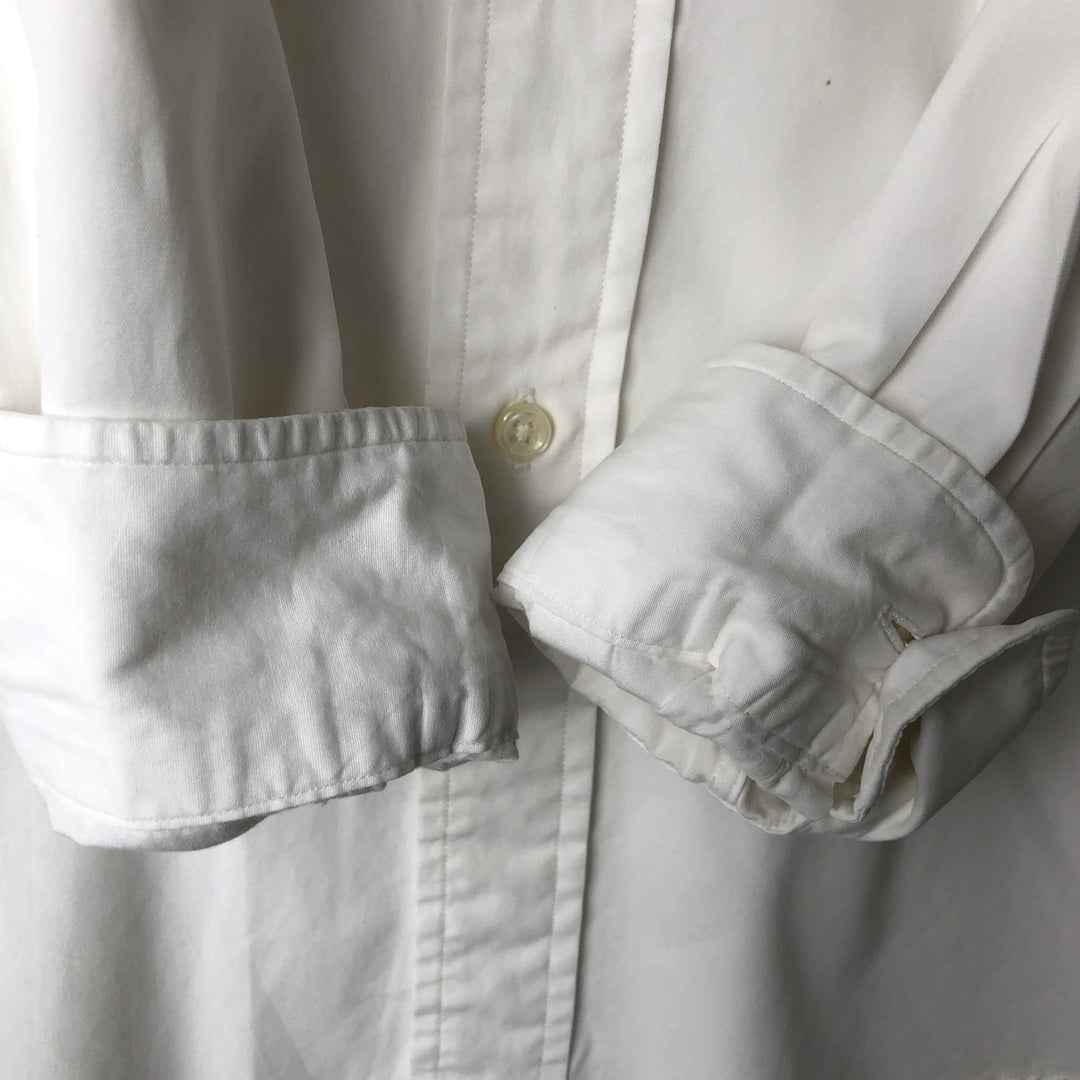 Ralph Lauren BLAKE long sleeve button down shirt, men's size M cotton white type Vintage Second Hand
