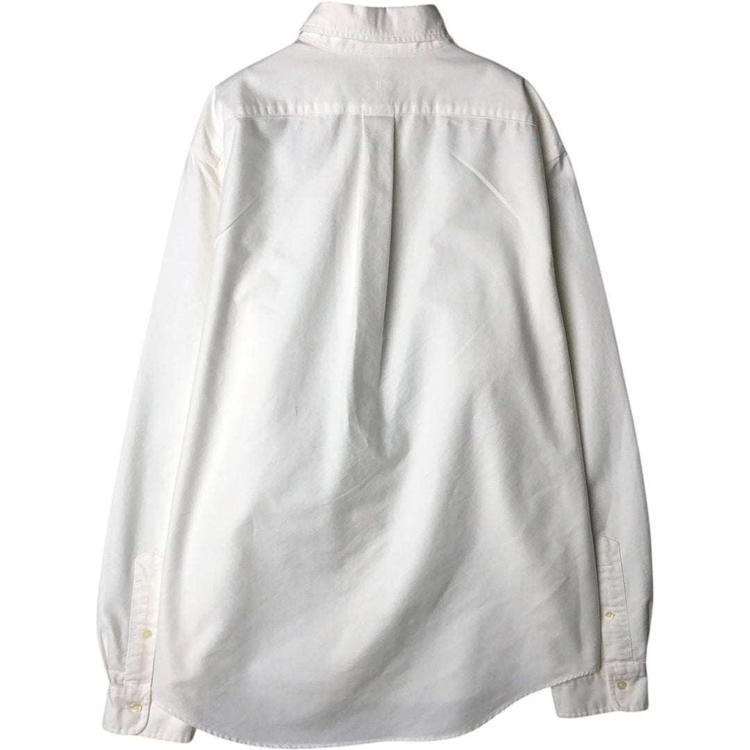 Ralph Lauren Classic Fit Long Sleeve Button Down Shirt, Men's Size L cotton white type Vintage Second Hand