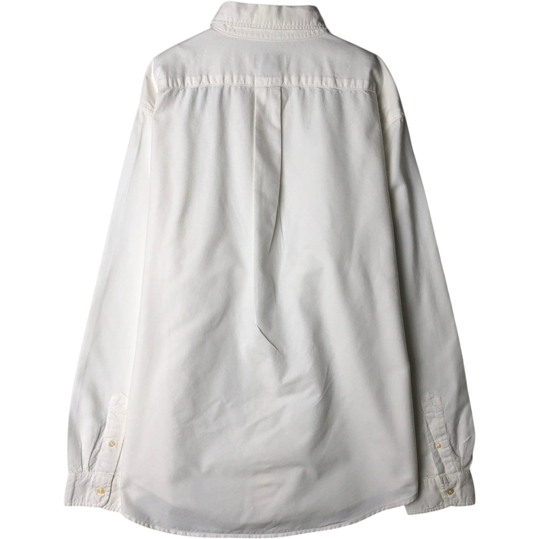 2000'S Ralph Lauren RALPH LAUREN JEANS CO. Long-sleeved button-down shirt, men's size L (approx.) cotton white type Vintage Second Hand