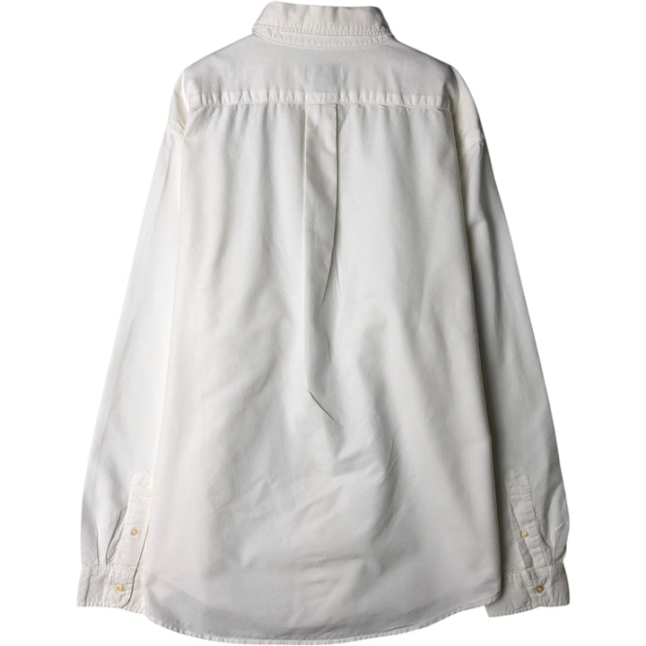 2000'S Ralph Lauren RALPH LAUREN JEANS CO. Long-sleeved button-down shirt, men's size L (approx.) cotton white type Vintage Second Hand