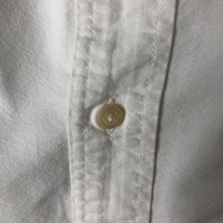 2000'S Ralph Lauren RALPH LAUREN JEANS CO. Long-sleeved button-down shirt, men's size L (approx.) cotton white type Vintage Second Hand