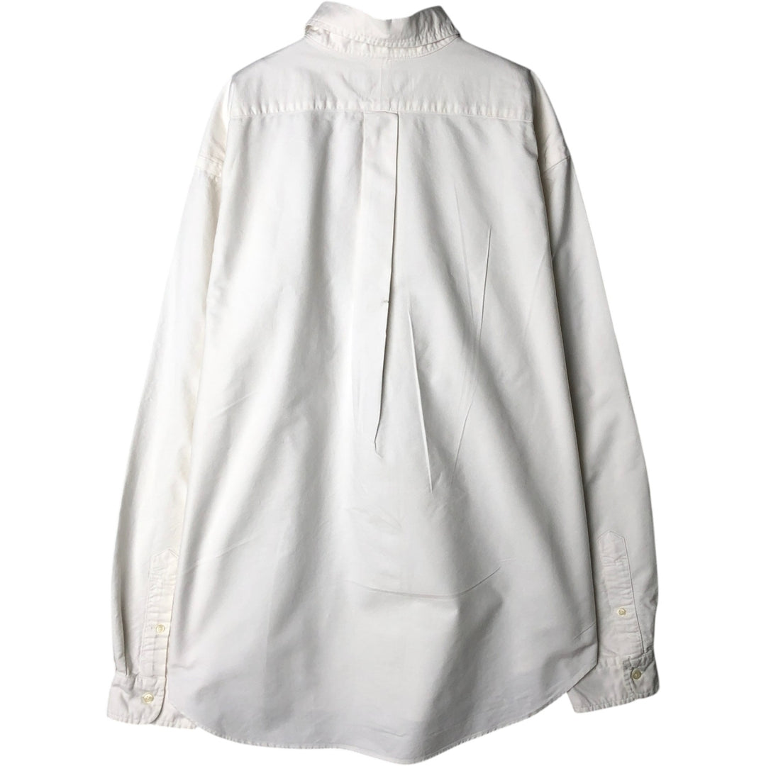 Ralph Lauren Classic Fit Long Sleeve Button Down Shirt Men's XL cotton white type Vintage Second Hand