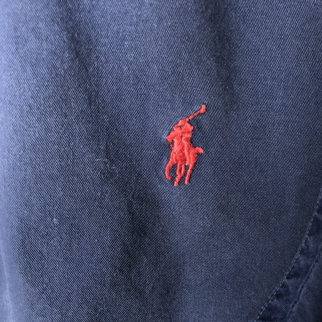 Ralph Lauren Classic Fit Long Sleeve Button Down Shirt Men's XL cotton navy blue type Vintage Second Hand