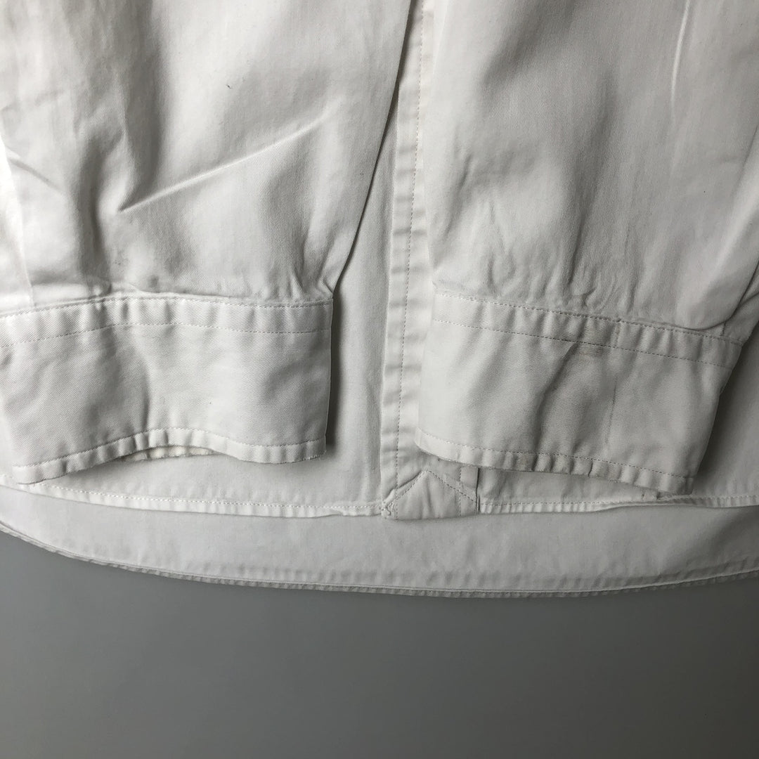Ralph Lauren Classic Fit Long Sleeve Button Down Shirt, Men's Size L cotton white type Vintage Second Hand
