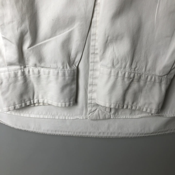 Ralph Lauren Classic Fit Long Sleeve Button Down Shirt, Men's Size L cotton white type Vintage Second Hand