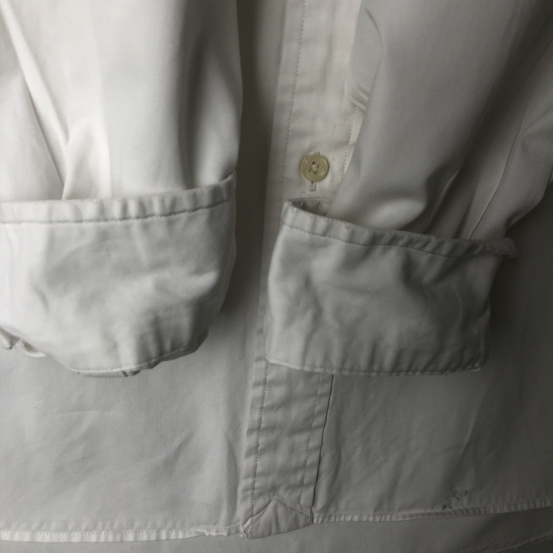 Ralph Lauren Classic Fit Long Sleeve Button Down Shirt, Men's Size L cotton white type Vintage Second Hand