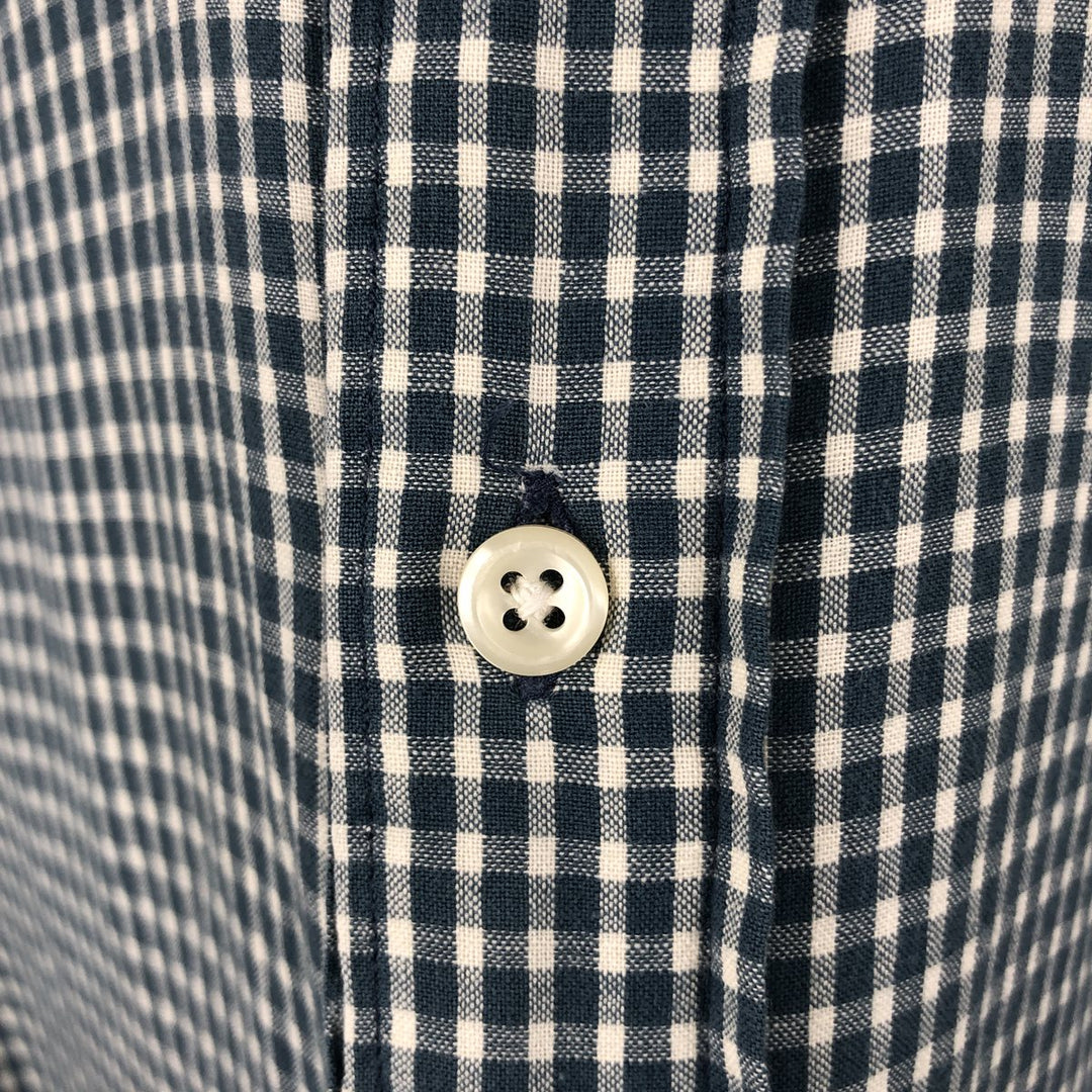 Ralph Lauren BLAKE long sleeve button down check shirt, men's XL size cotton white type Vintage Second Hand