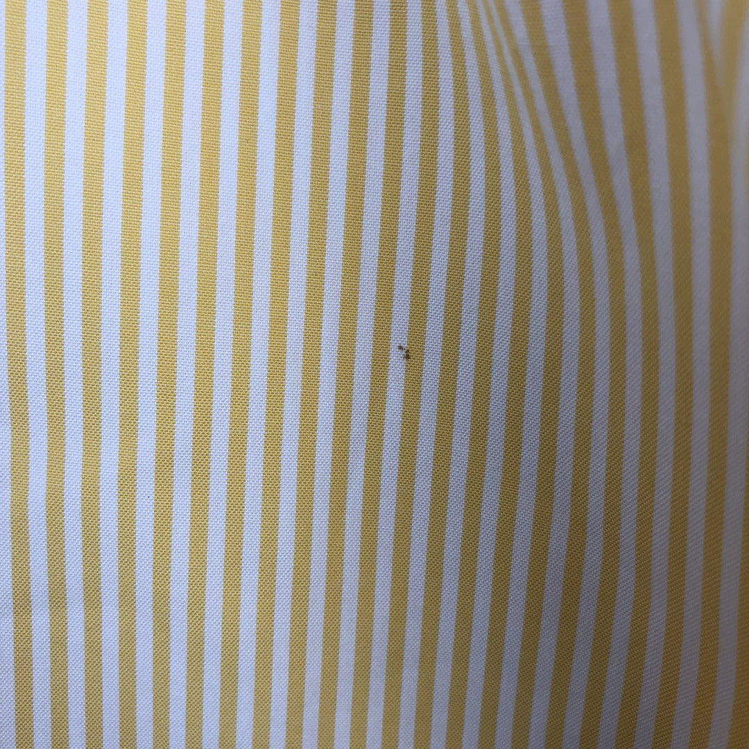 Ralph Lauren YARMOUTH Long Sleeve Button-Down Striped Shirt, Men's Size L cotton yellow type Vintage Second Hand