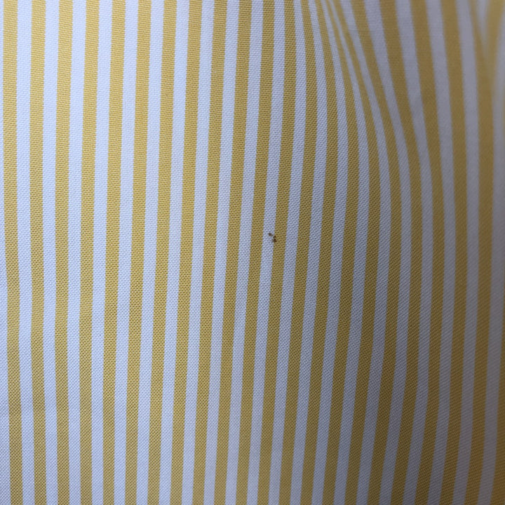 Ralph Lauren YARMOUTH Long Sleeve Button-Down Striped Shirt, Men's Size L cotton yellow type Vintage Second Hand