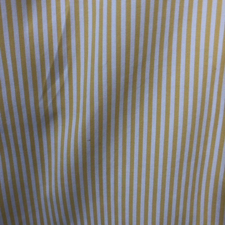Ralph Lauren YARMOUTH Long Sleeve Button-Down Striped Shirt, Men's Size L cotton yellow type Vintage Second Hand