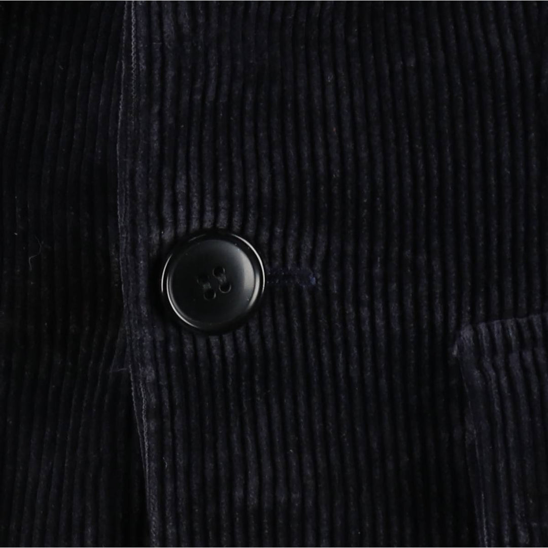 Ralph Lauren corduroy tailored jacket, women's size M (approx.) cotton navy blue type Vintage Second Hand