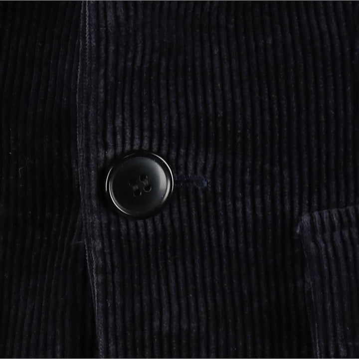Ralph Lauren corduroy tailored jacket, women's size M (approx.) cotton navy blue type Vintage Second Hand