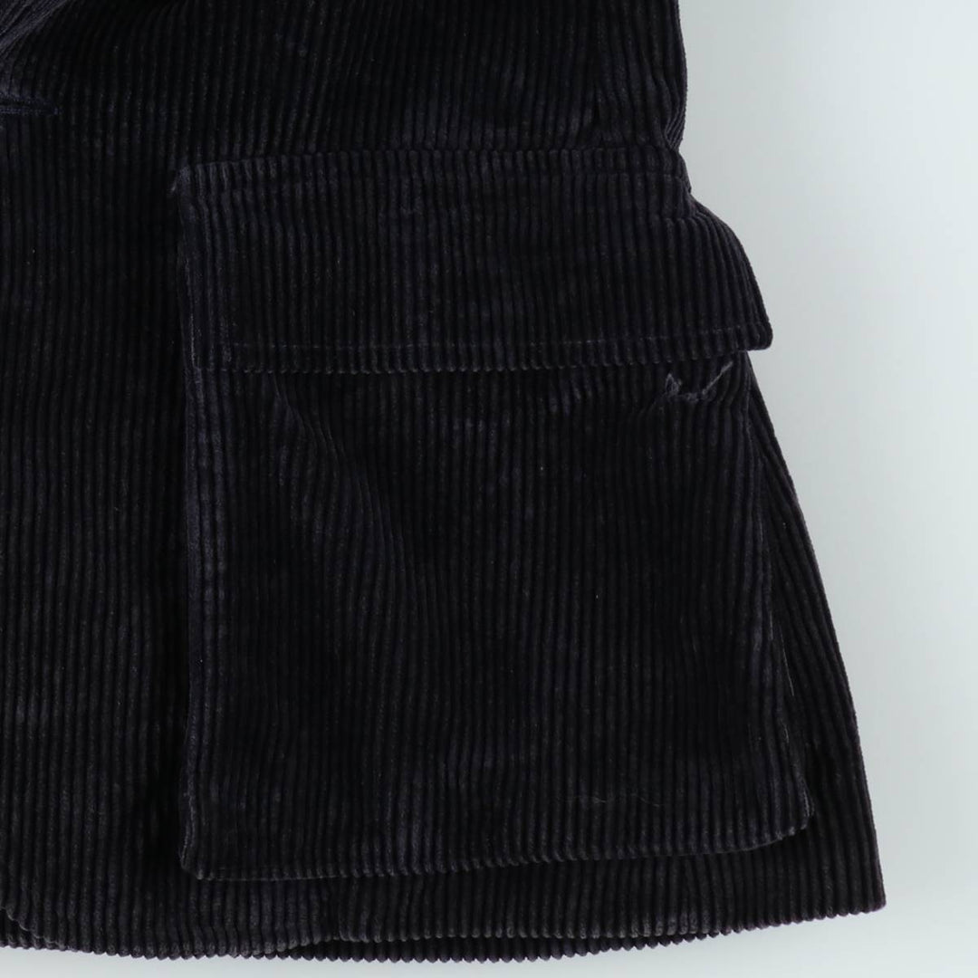 Ralph Lauren corduroy tailored jacket, women's size M (approx.) cotton navy blue type Vintage Second Hand