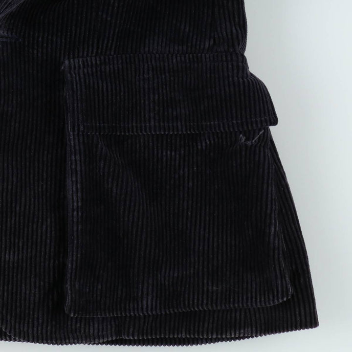 Ralph Lauren corduroy tailored jacket, women's size M (approx.) cotton navy blue type Vintage Second Hand