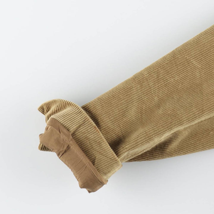 Ralph Lauren corduroy tailored jacket, women's size L (approx.) cotton beige type brown Vintage Second Hand