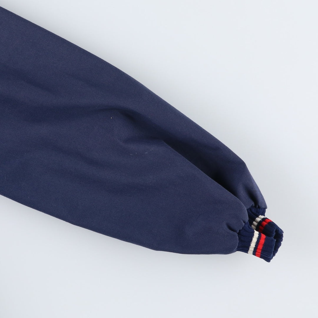 Women's size L equivalent, vintage blouson jacket. polyester navy blue type Vintage Second Hand