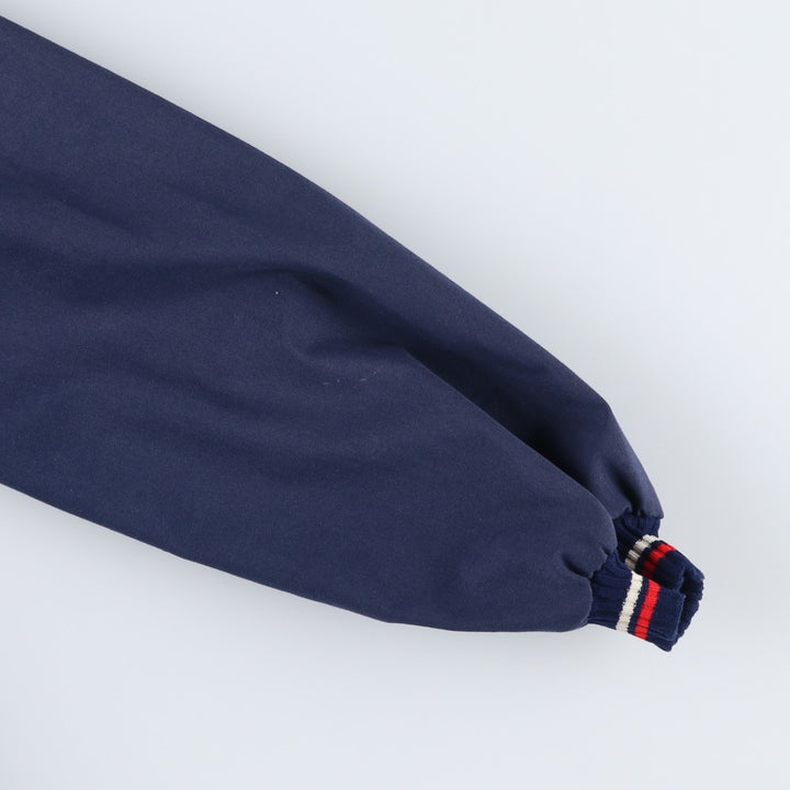 Women's size L equivalent, vintage blouson jacket. polyester navy blue type Vintage Second Hand