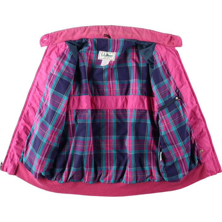 70s-80'S LL Bean Harrington Jacket Swing Top, Made in USA, Women's Size L (approx.), Vintage Nylon pink type Vintage Second Hand