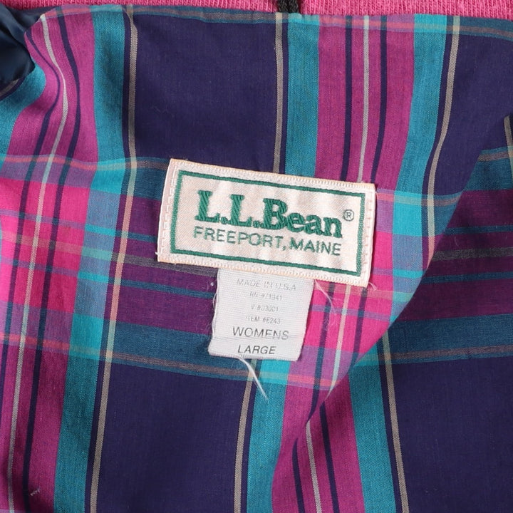 70s-80'S LL Bean Harrington Jacket Swing Top, Made in USA, Women's Size L (approx.), Vintage Nylon pink type Vintage Second Hand