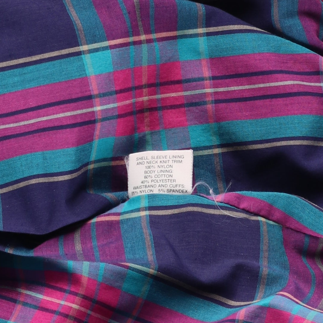 70s-80'S LL Bean Harrington Jacket Swing Top, Made in USA, Women's Size L (approx.), Vintage Nylon pink type Vintage Second Hand