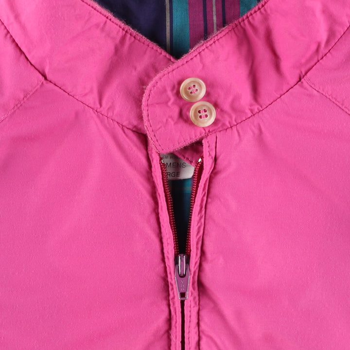 70s-80'S LL Bean Harrington Jacket Swing Top, Made in USA, Women's Size L (approx.), Vintage Nylon pink type Vintage Second Hand