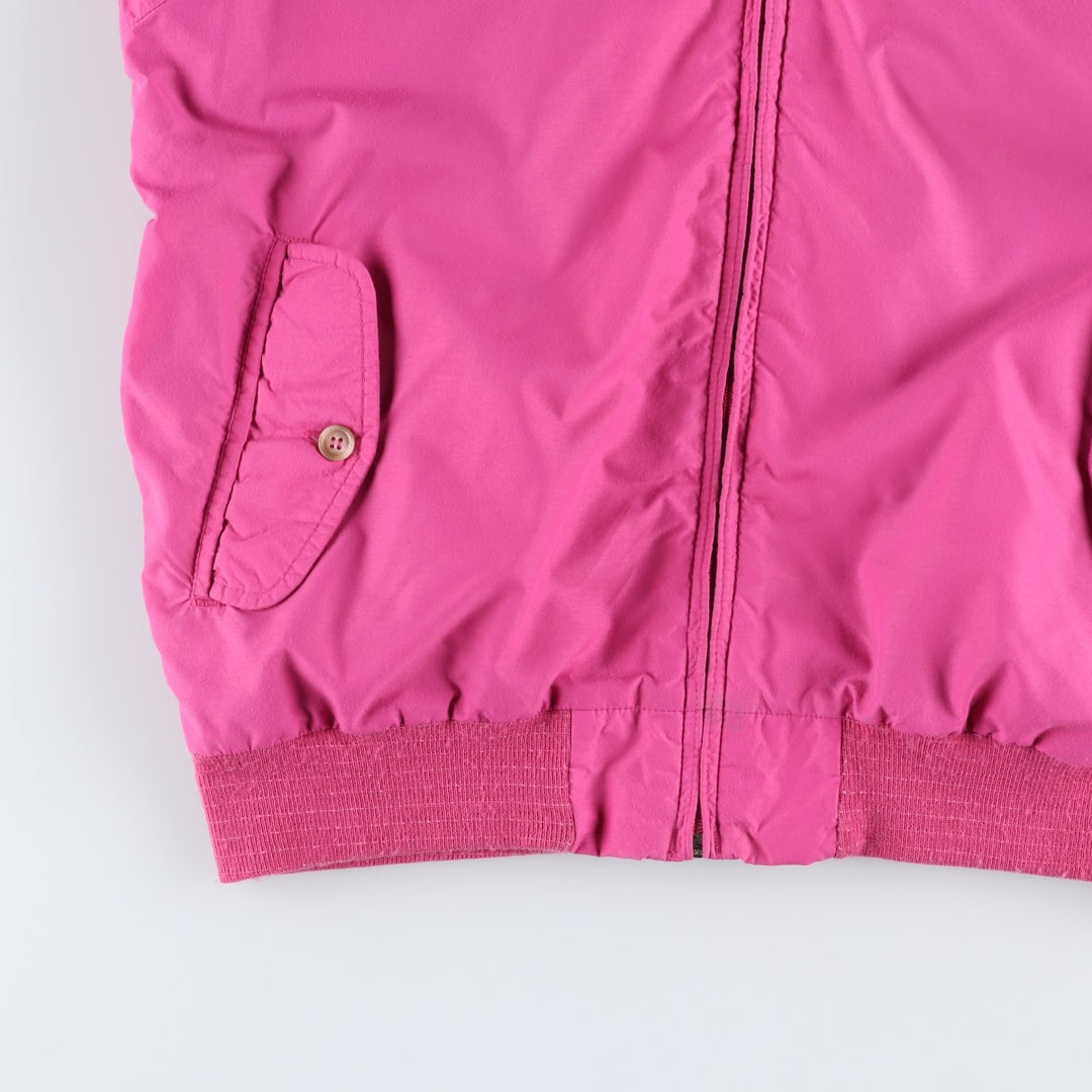70s-80'S LL Bean Harrington Jacket Swing Top, Made in USA, Women's Size L (approx.), Vintage Nylon pink type Vintage Second Hand