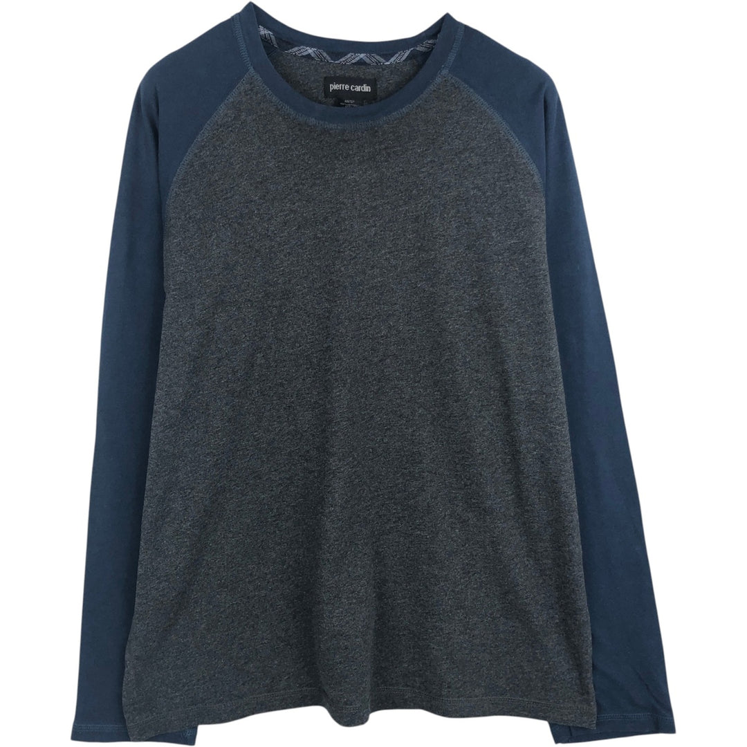 Pierre Cardin Long-Sleeve T-Shirt (Men's Size M) cotton Charcoal Vintage Second Hand