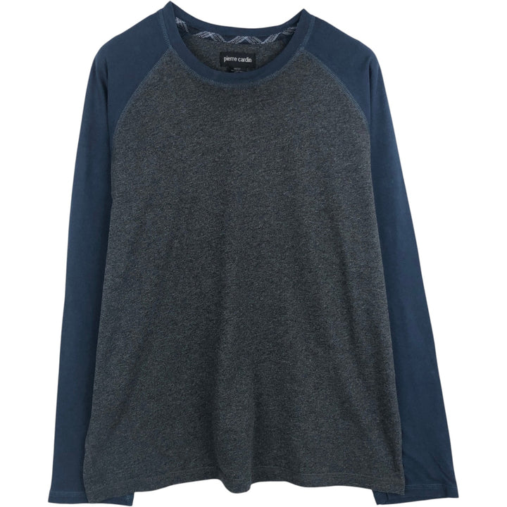 Pierre Cardin Long-Sleeve T-Shirt (Men's Size M) cotton Charcoal Vintage Second Hand