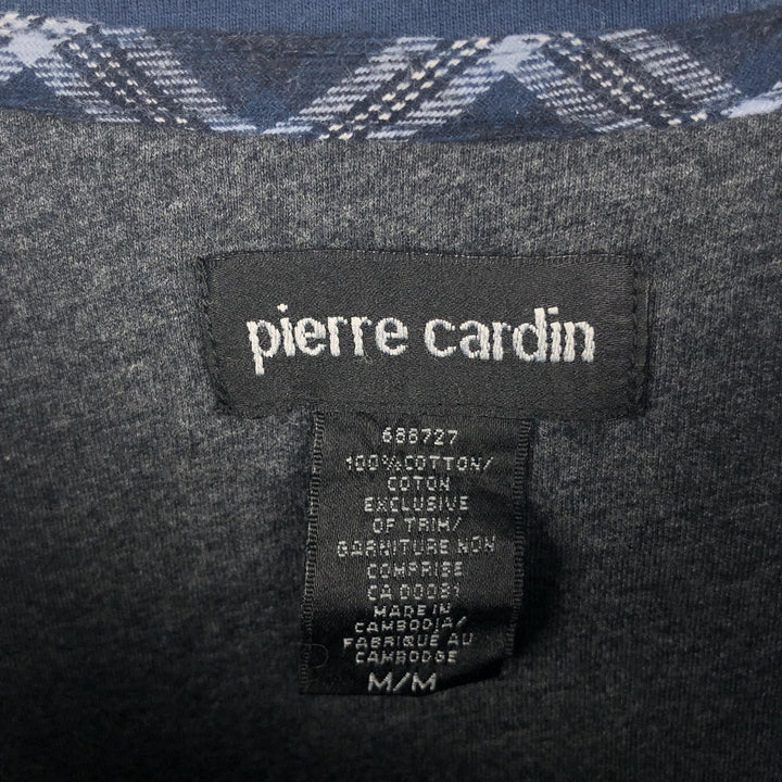 Pierre Cardin Long-Sleeve T-Shirt (Men's Size M) cotton Charcoal Vintage Second Hand