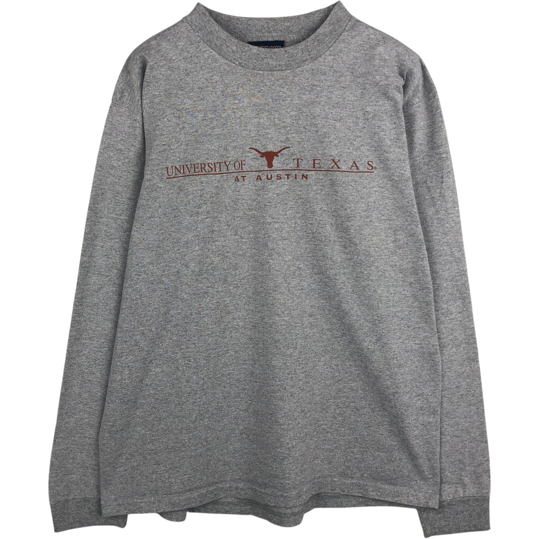 Vintage 90'S Jansport college long sleeve t-shirt, made in the USA, size M, men's size. cotton gray type Vintage Second Hand