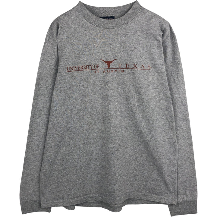Vintage 90'S Jansport college long sleeve t-shirt, made in the USA, size M, men's size. cotton gray type Vintage Second Hand